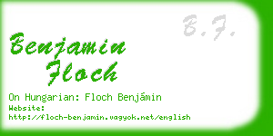 benjamin floch business card